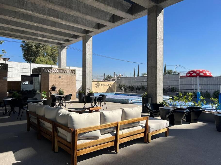 Appartement Depa Boho Al Sur Pet Friendly Piscina Gym Sala De Cine à Guadalajara Extérieur photo